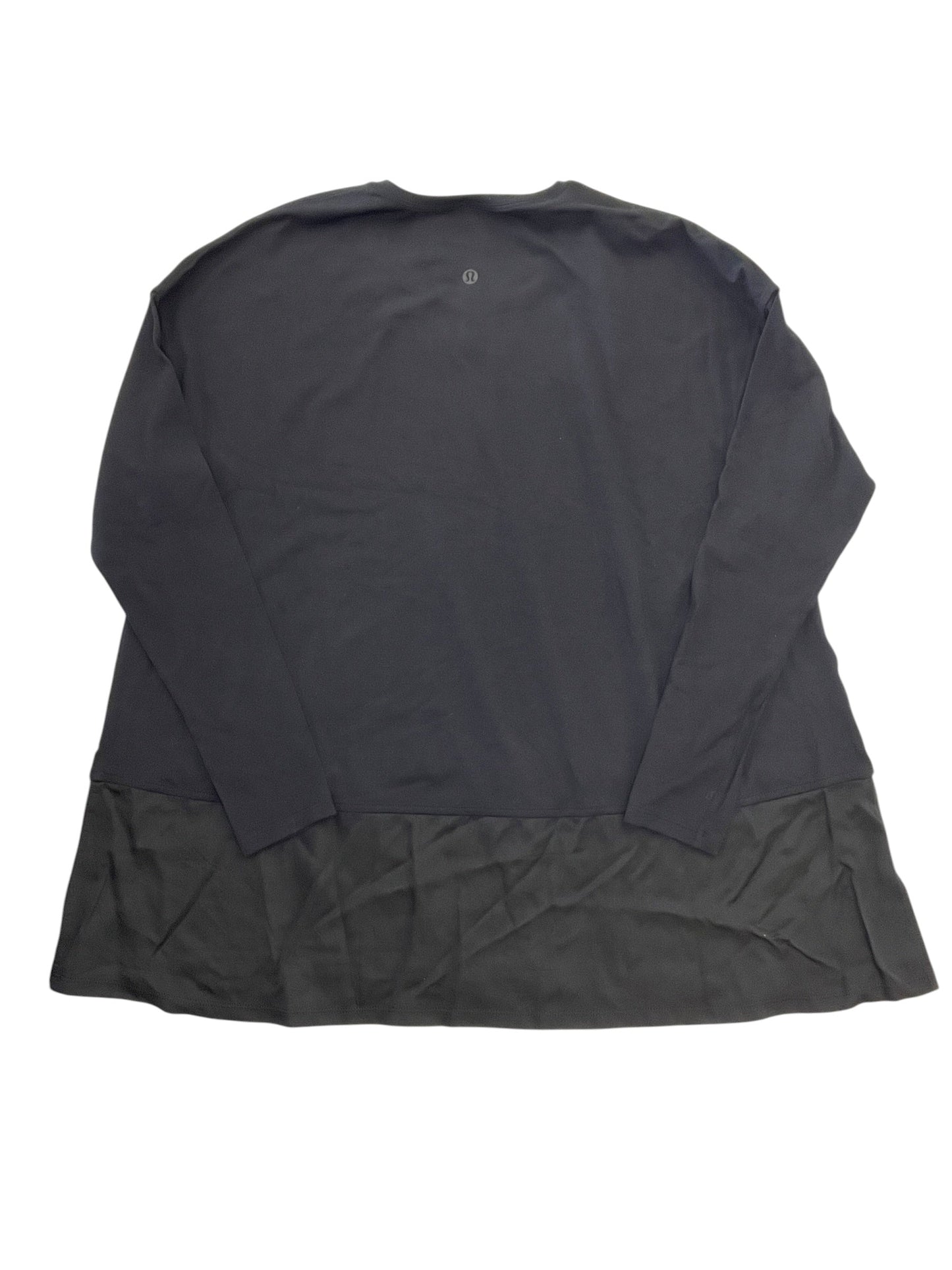 Athletic Top Ls Collar By Lululemon In Black, Size:S