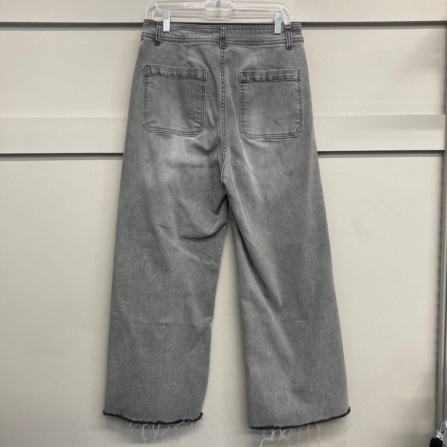 Jeans Wide Leg By Oat In Grey Denim, Size:10