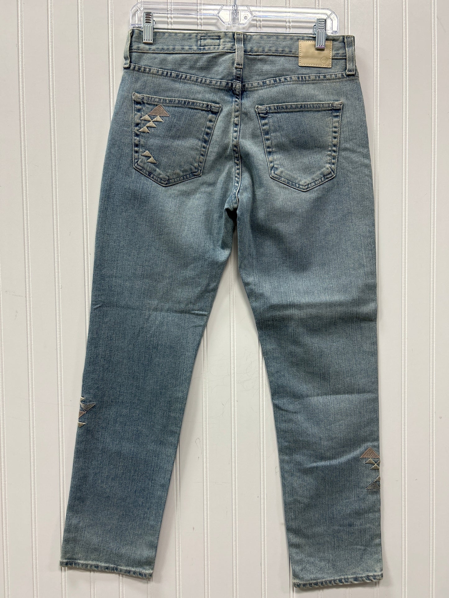 Jeans Straight By Adriano Goldschmied In Blue Denim, Size:2
