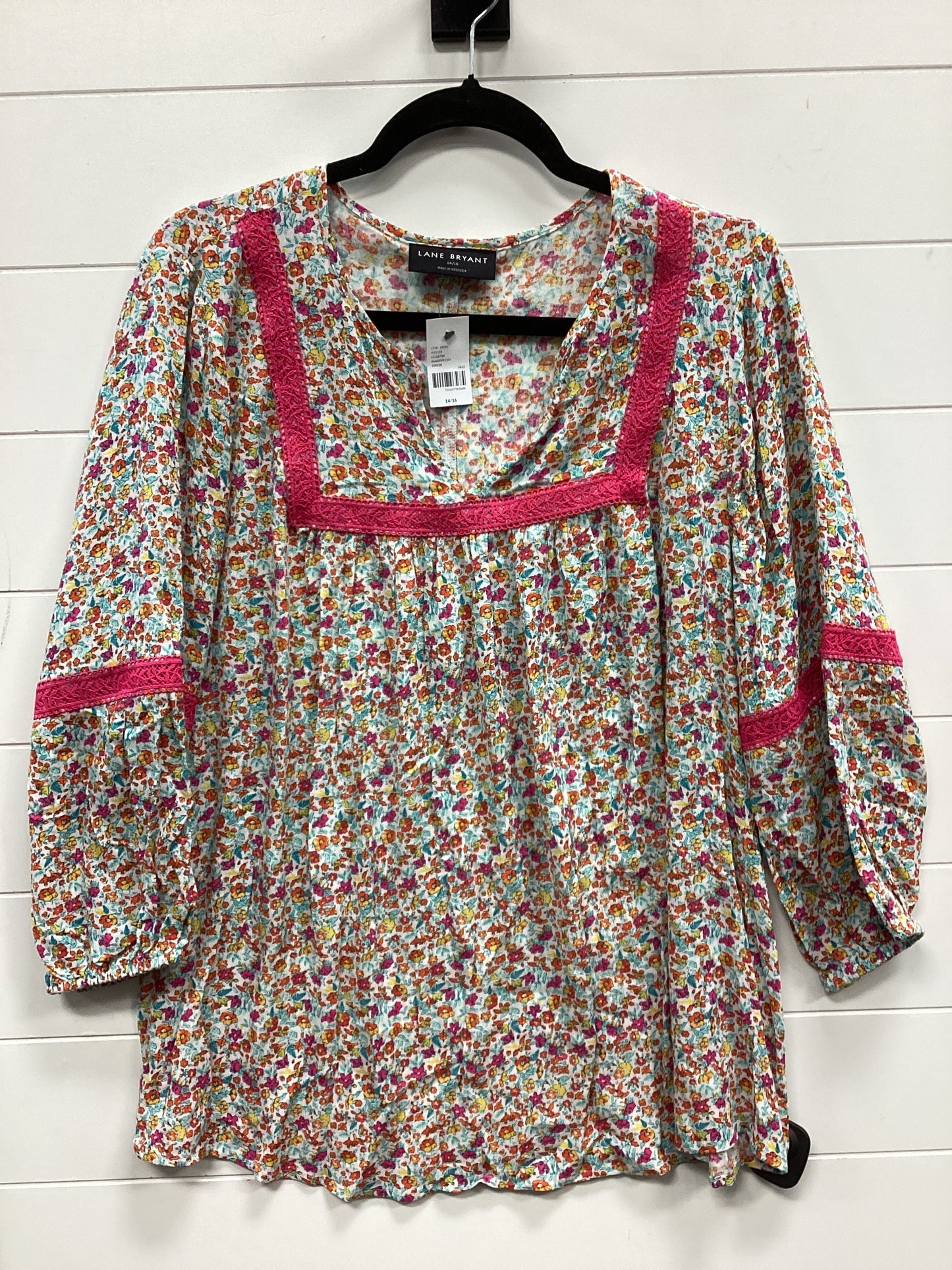 Top Ls By Lane Bryant In Floral Print, Size:Xl
