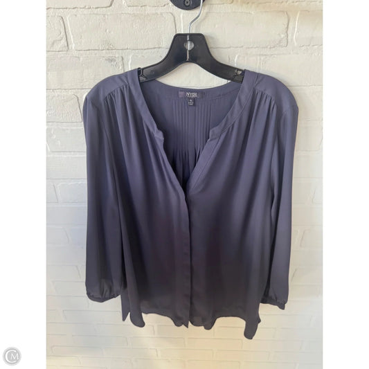 Top Long Sleeve By Not Your Daughters Jeans In Purple, Size: Xl