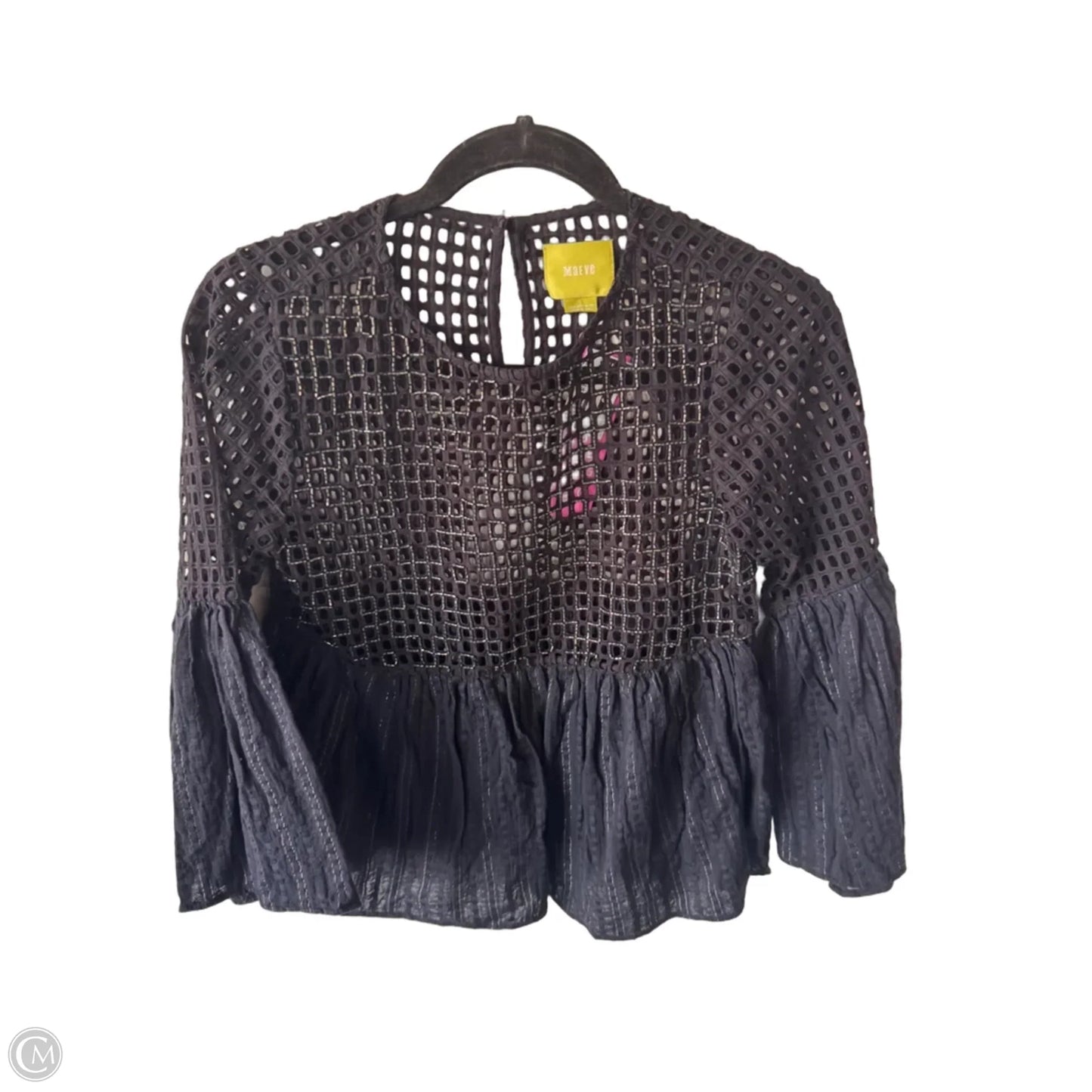 Top 3/4 Sleeve By Maeve In Black, Size: Xs