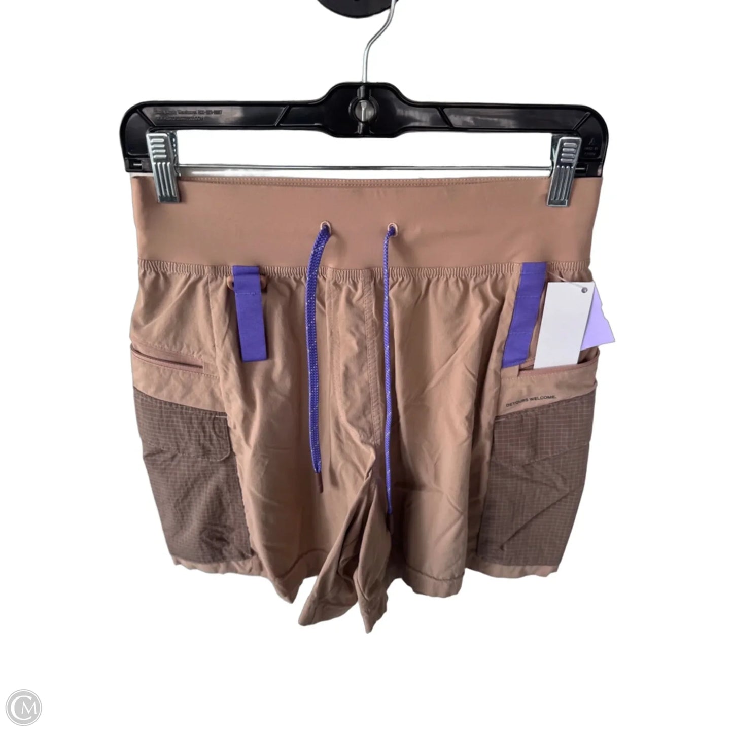 Athletic Shorts By Lululemon In Tan, Size: 6