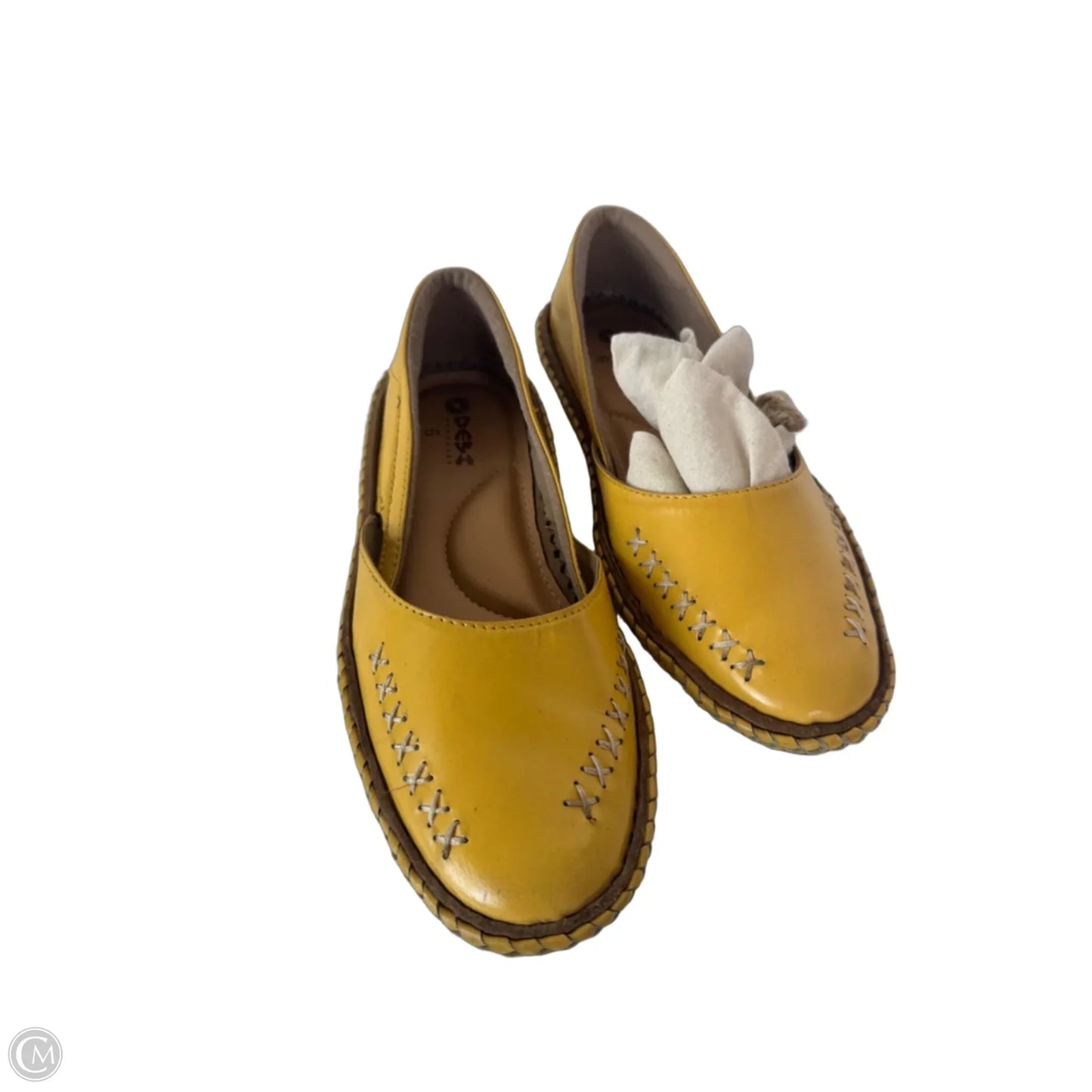 Shoes Flats By Clothes Mentor In Yellow, Size: 8