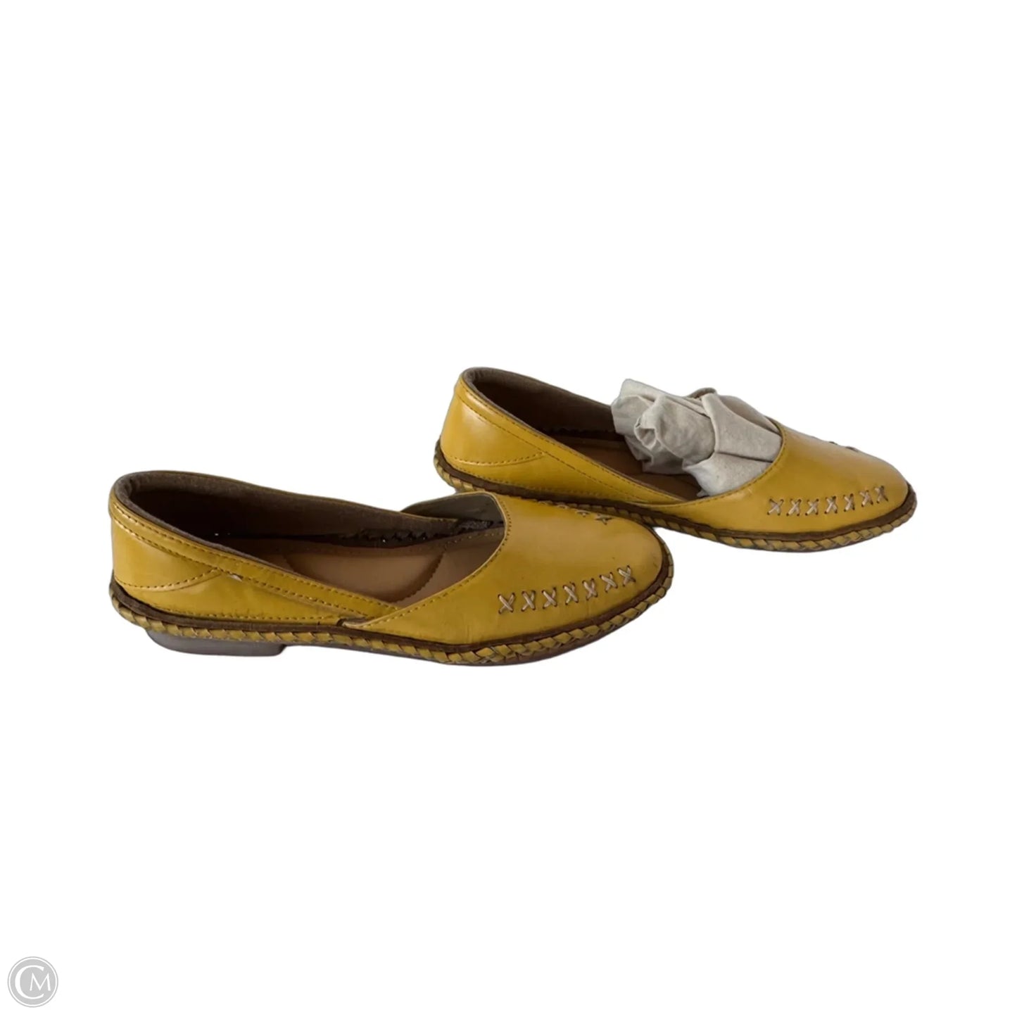 Shoes Flats By Clothes Mentor In Yellow, Size: 8