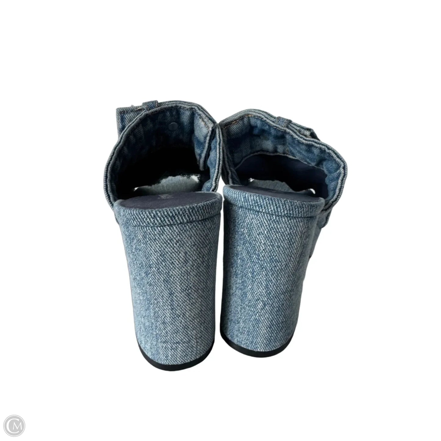 Shoes Heels Block By Jeffrey Campbell In Blue Denim, Size: 7.5