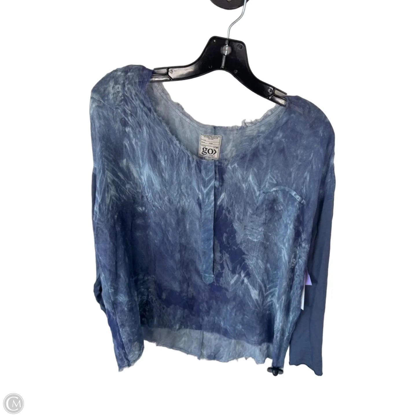 Top Long Sleeve By Cma In Blue, Size: S