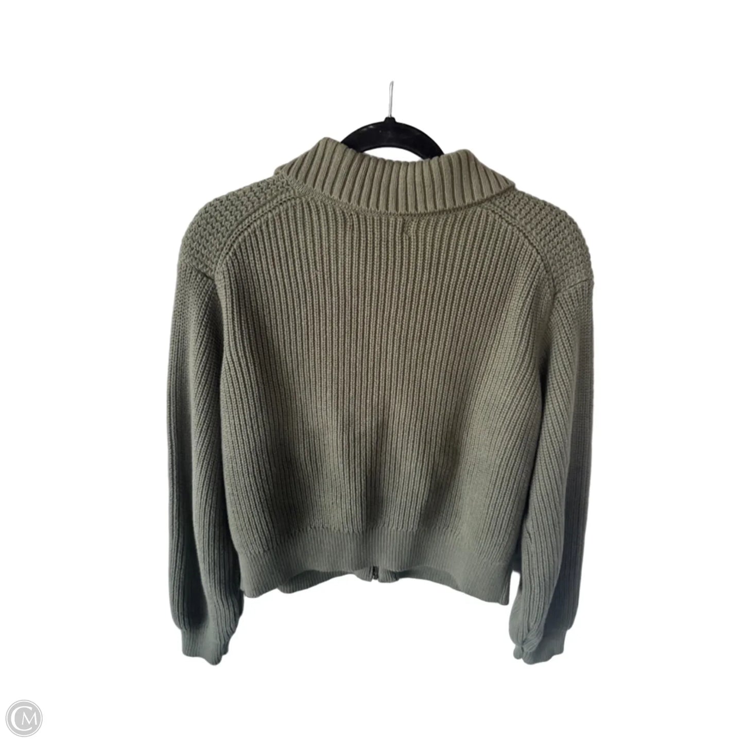 Sweater Cardigan By Banana Republic In Green, Size: M