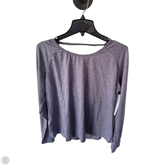 Athletic Top Long Sleeve Crewneck By Halara In Purple, Size: L