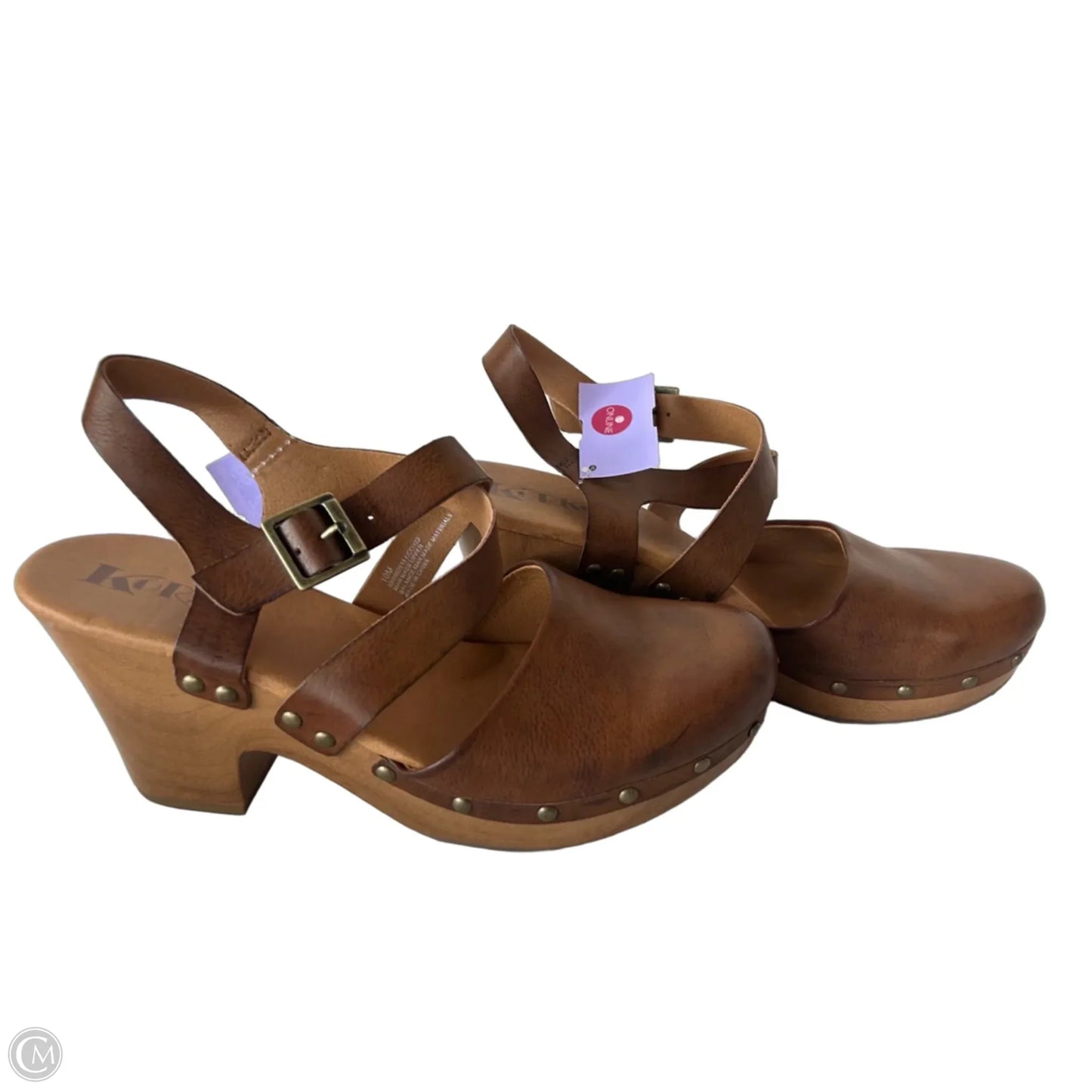 Shoes Heels Block By Korks In Brown, Size: 10
