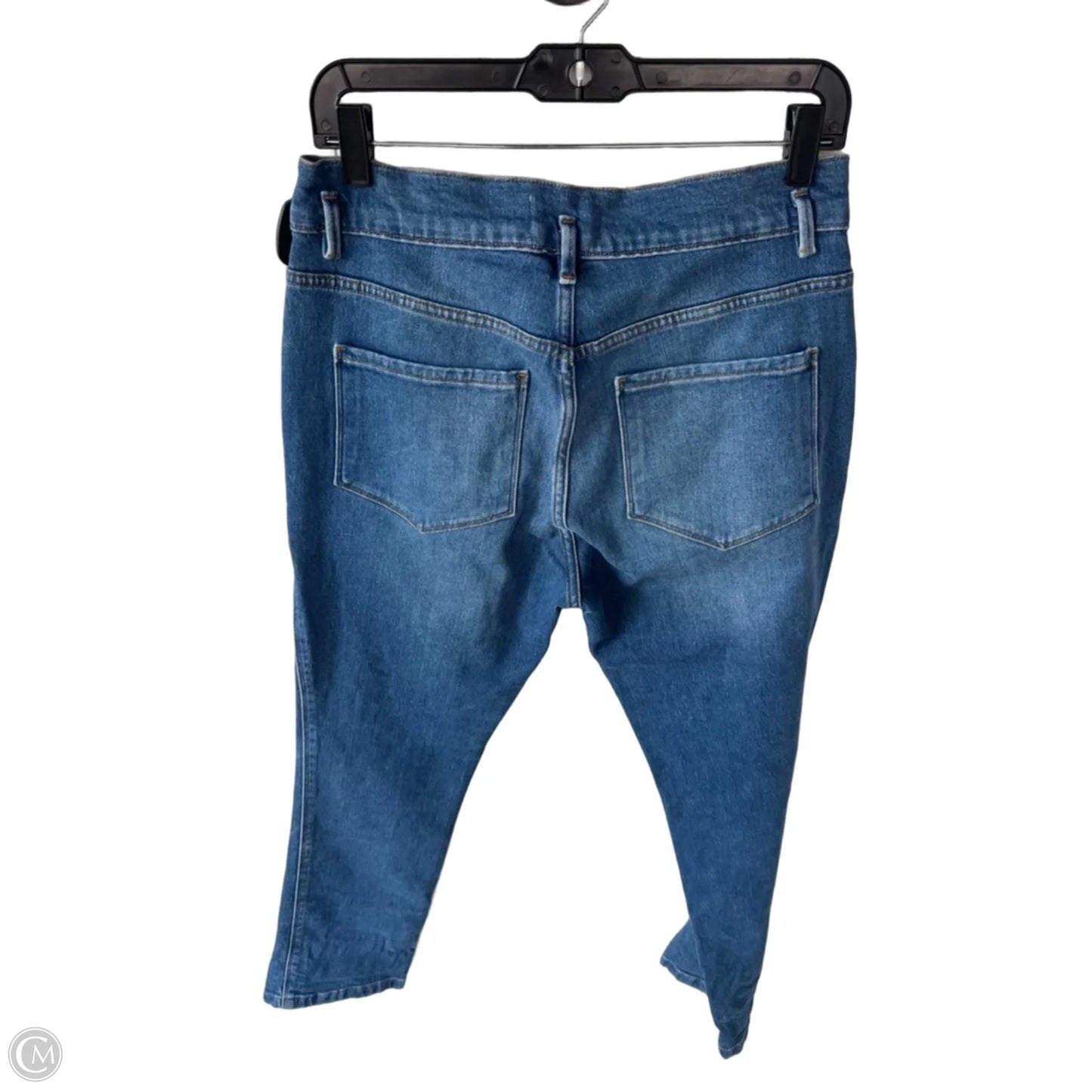 Jeans Straight By Frame In Blue Denim, Size: 8