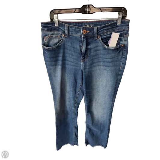 Jeans Straight By Edgely In Blue Denim, Size: 12