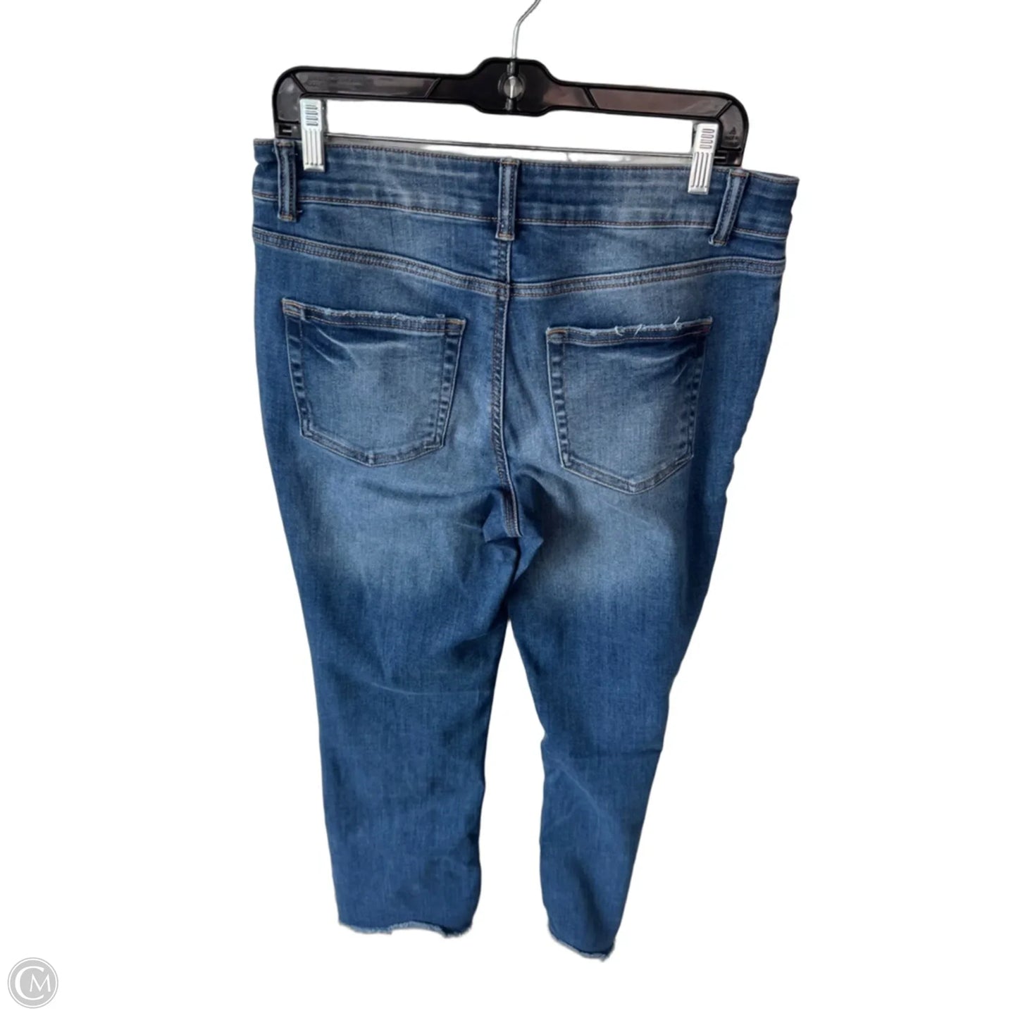 Jeans Straight By Edgely In Blue Denim, Size: 12