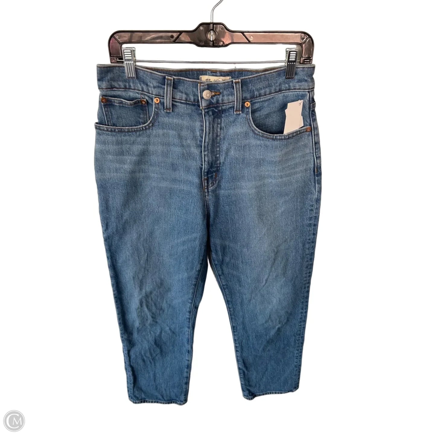 Jeans Straight By Madewell In Blue Denim, Size: 6