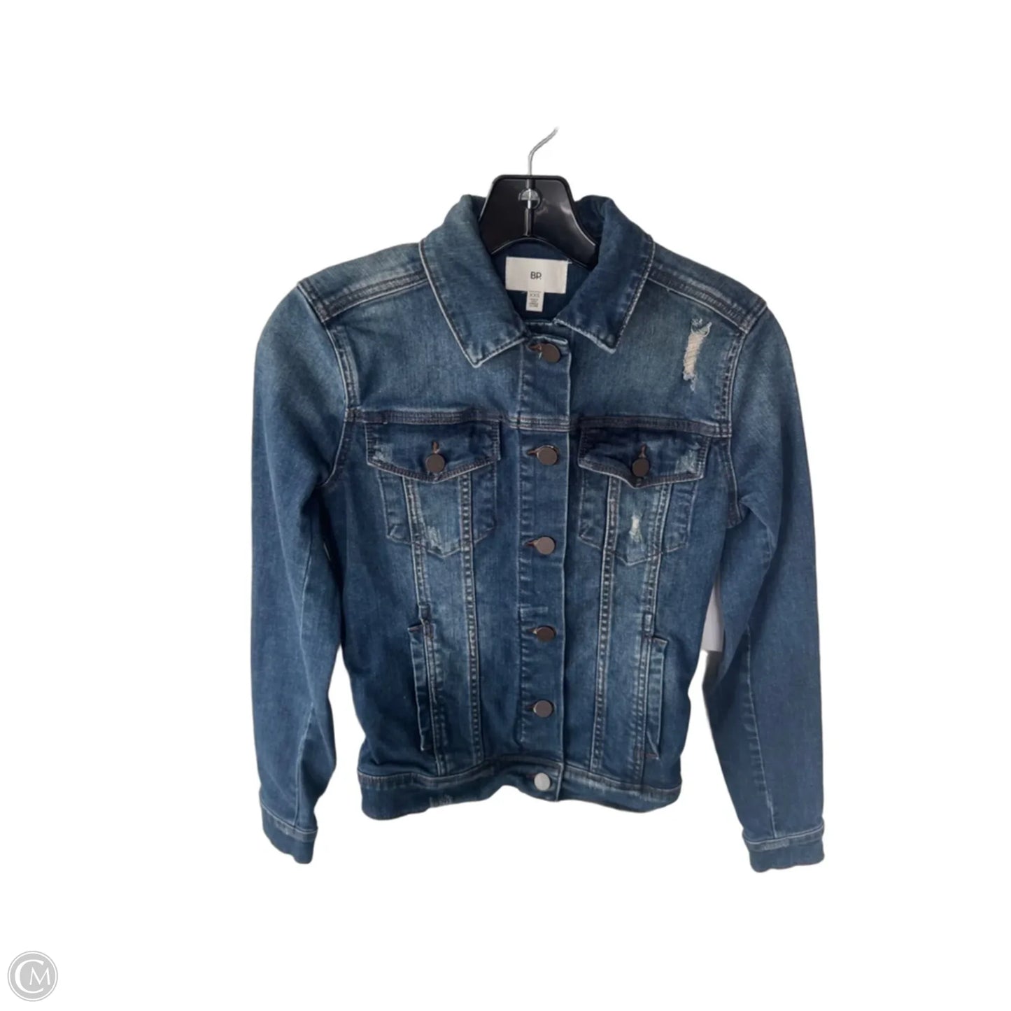 Jacket Denim By Bp In Blue Denim, Size: Xxs