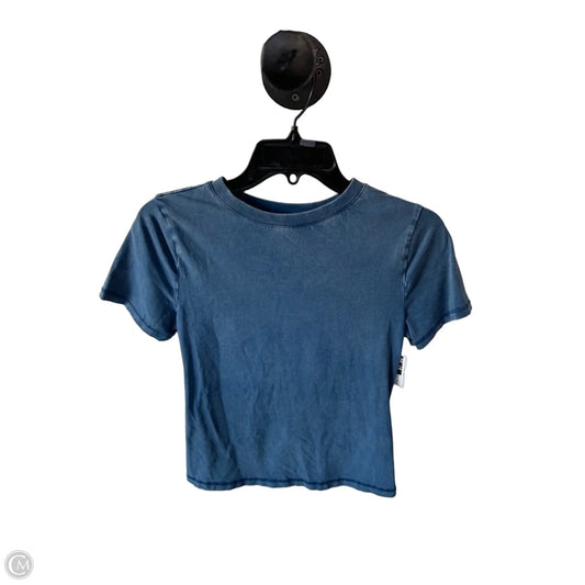 Top Short Sleeve By Scoop In Blue, Size: M