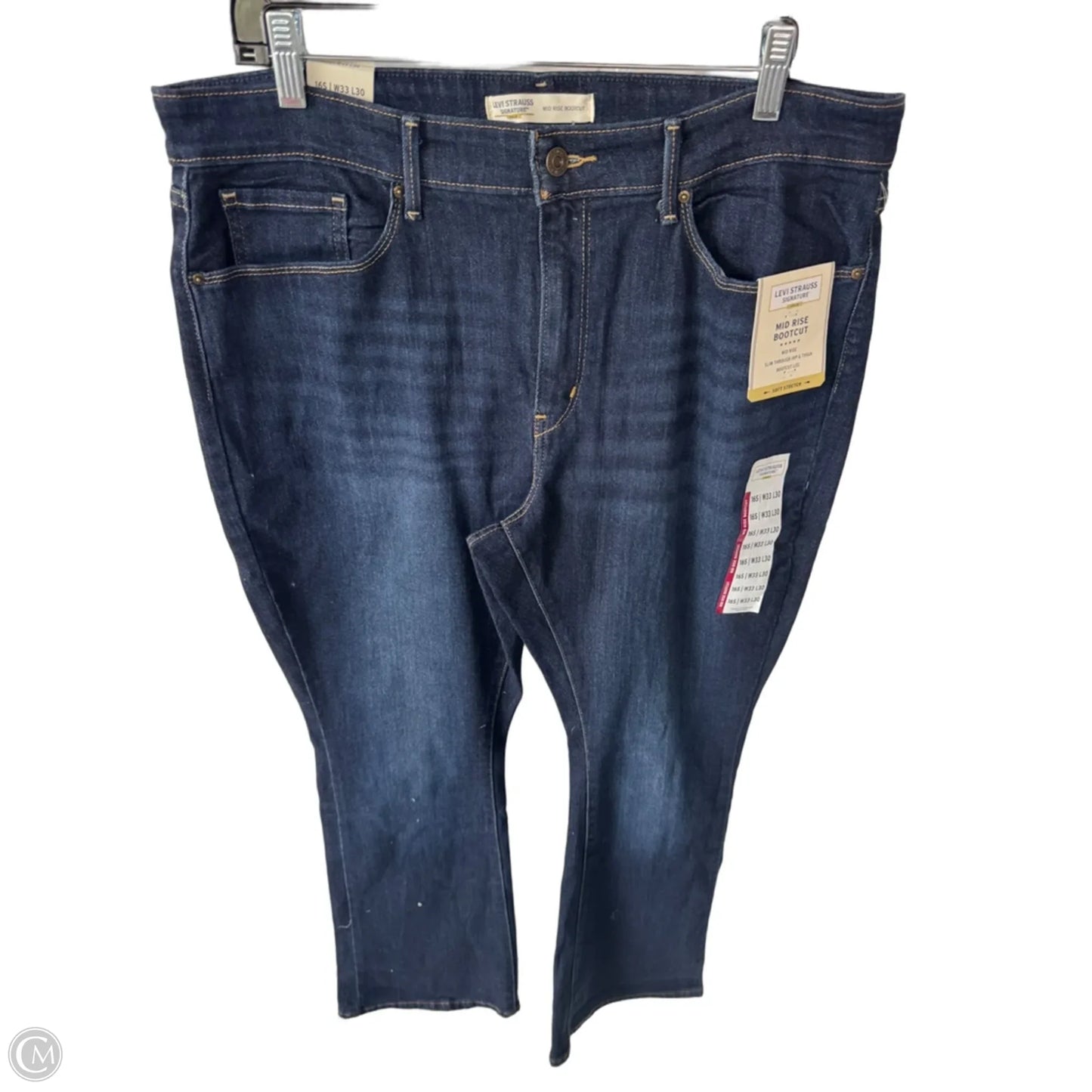 Jeans Boot Cut By Levis In Blue Denim, Size: 16