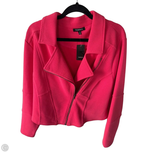 Jacket Other By Torrid In Coral, Size: 2x