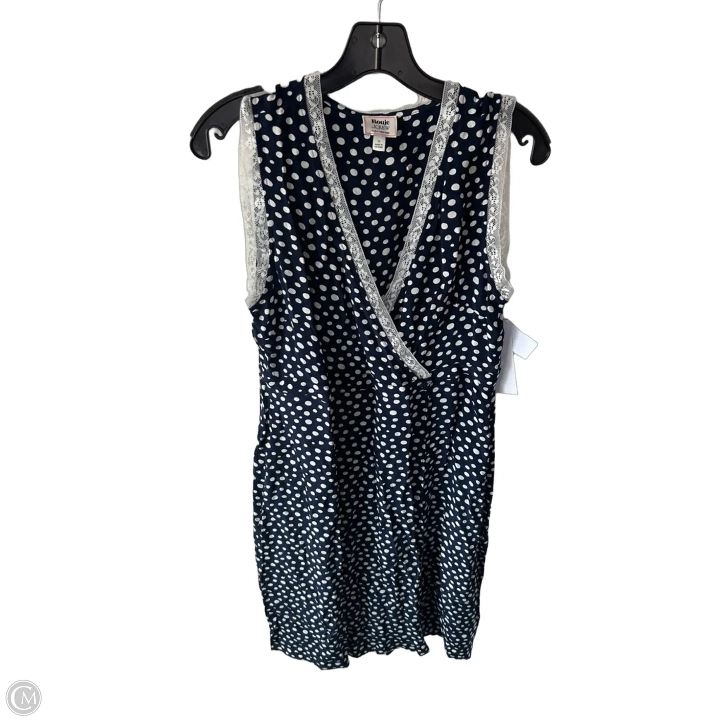 Dress Casual Midi By J. Crew In Blue & White, Size: L