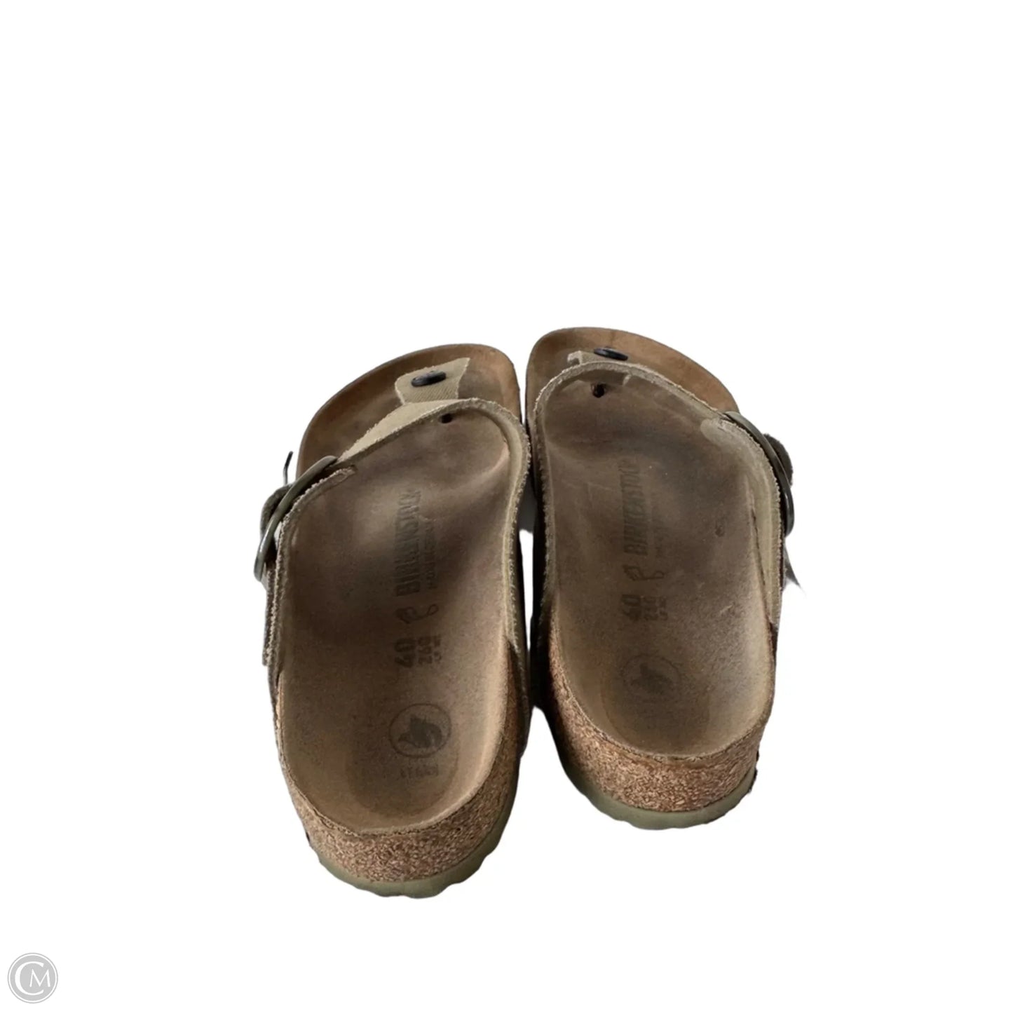Sandals Flats By Birkenstock In Tan, Size: 9.5