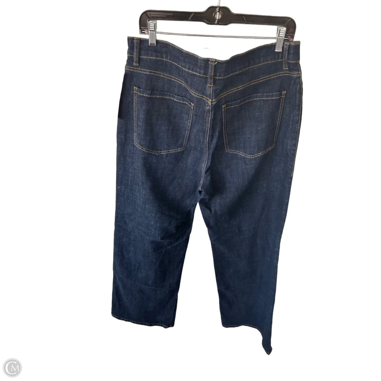 Jeans Wide Leg By Cabi In Blue Denim, Size: 14