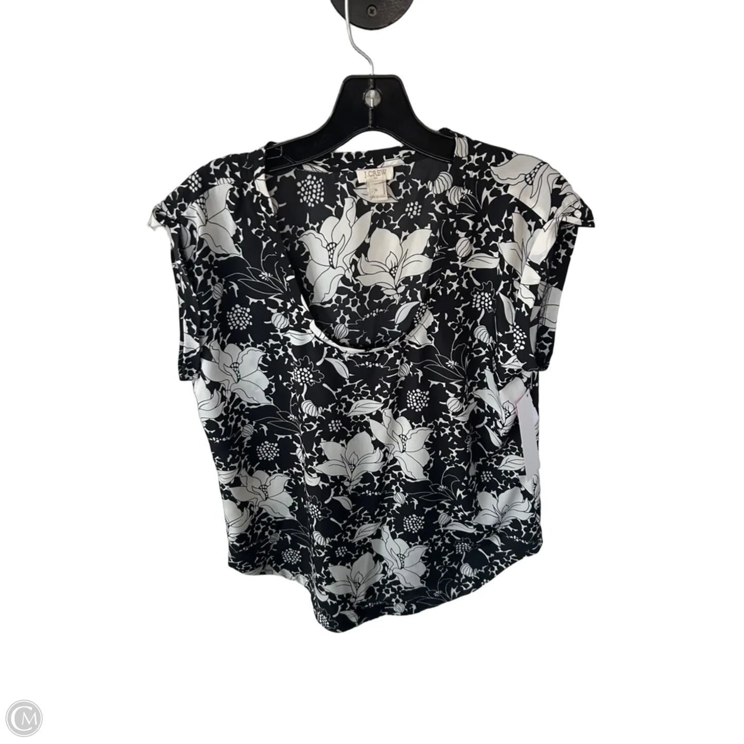 Top Sleeveless By J. Crew In Black & White, Size: S