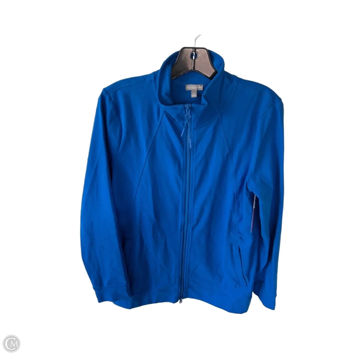 Sweatshirt Collar By Talbots In Blue, Size: M