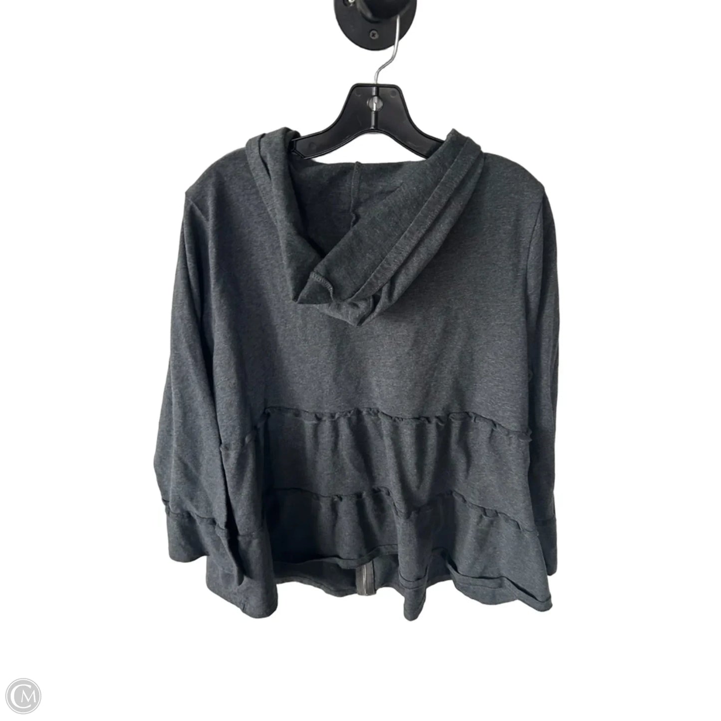 Sweatshirt Hoodie By Bloomchic In Grey, Size: Xl