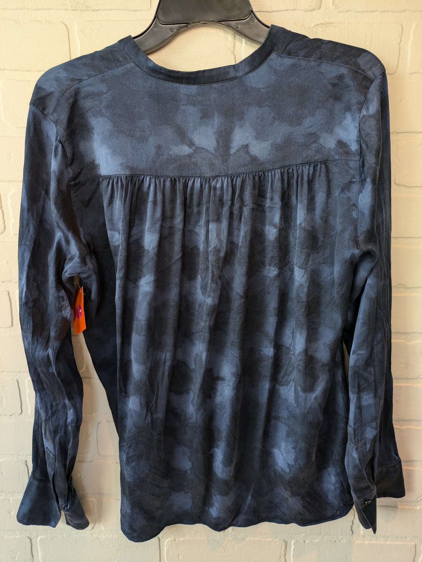 Blouse Long Sleeve By Vince In Blue, Size: S