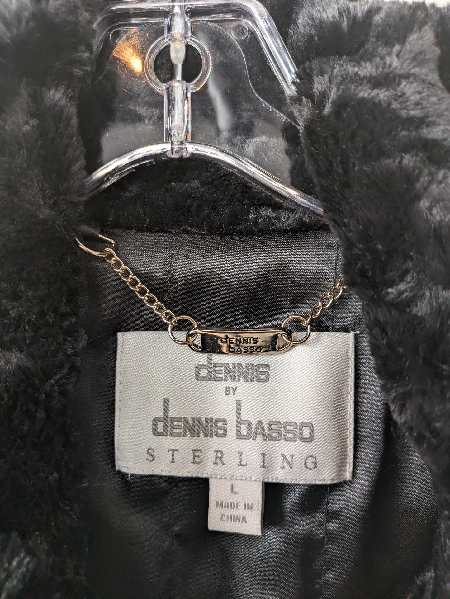Coat Faux Fur & Sherpa By Dennis Basso Qvc  Size: L