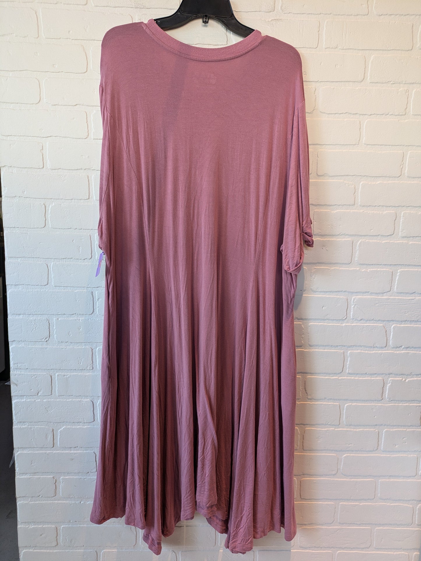 Dress Casual Midi By Clothes Mentor In Pink, Size: 4x