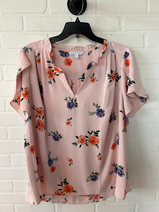 Blouse Short Sleeve By 41 Hawthorn  Size: 2x