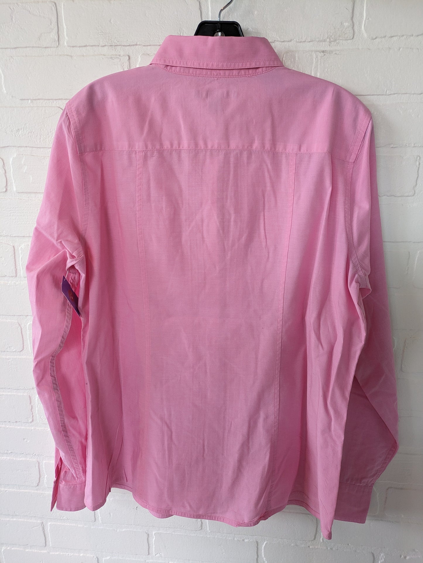 Pink Blouse Long Sleeve Banana Republic, Size L