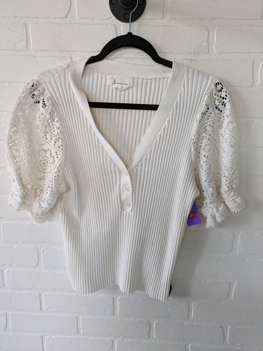 White Sweater Anthropologie, Size L