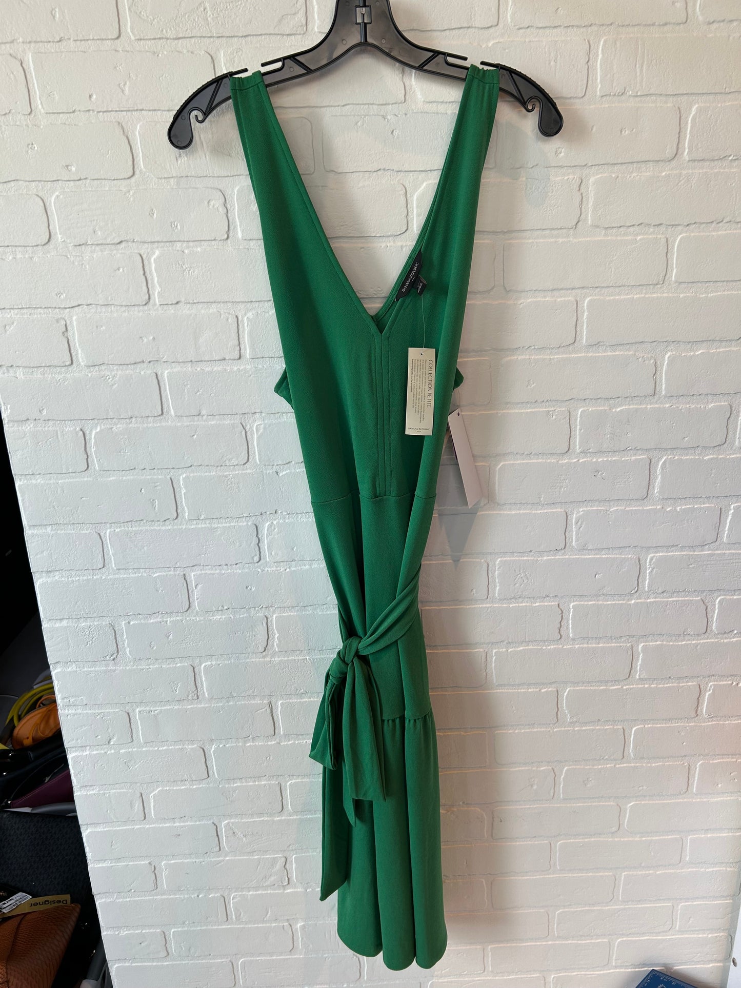 Green Dress Casual Midi Banana Republic, Size L