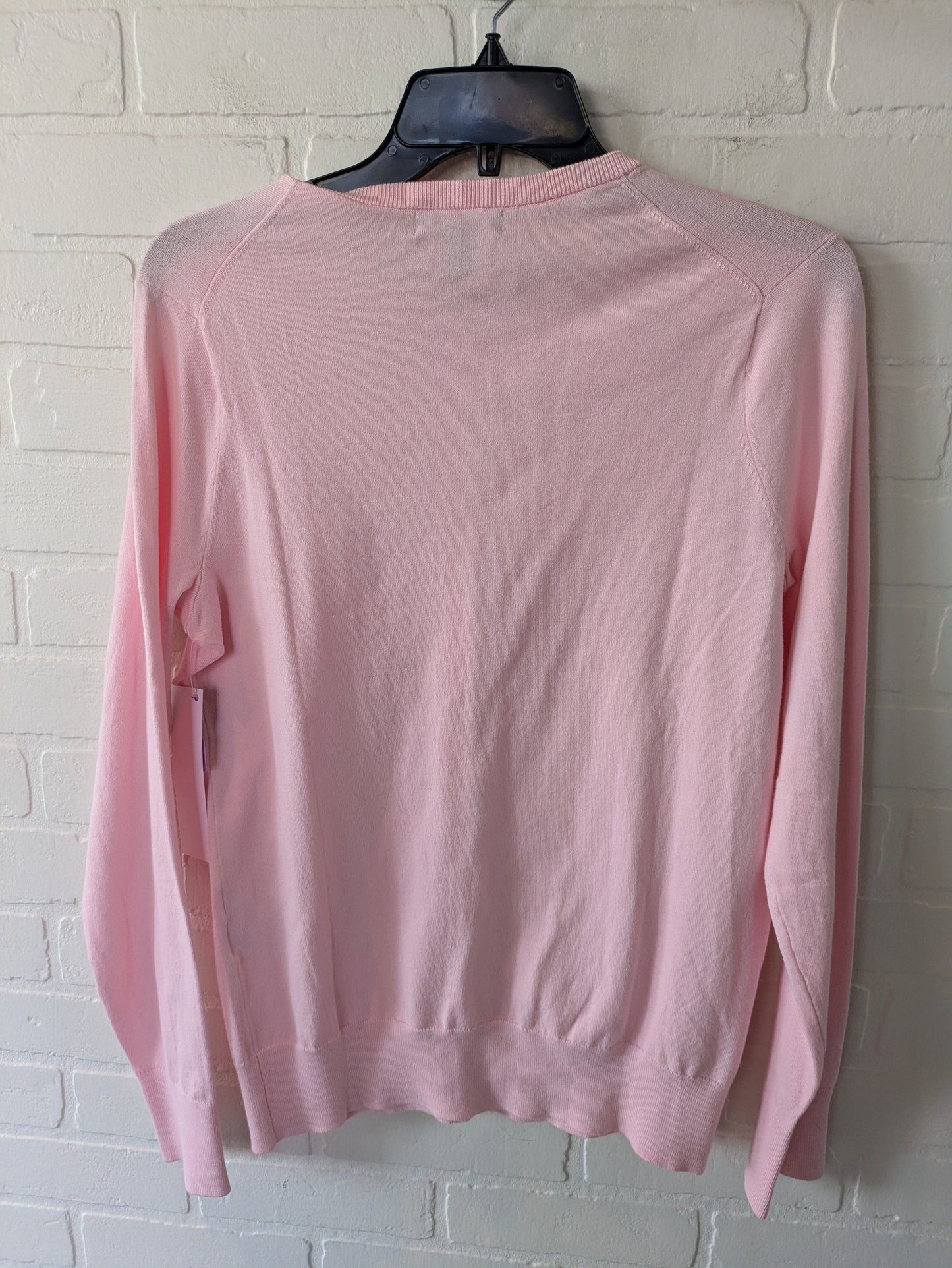 Pink Sweater Cardigan Lands End, Size S