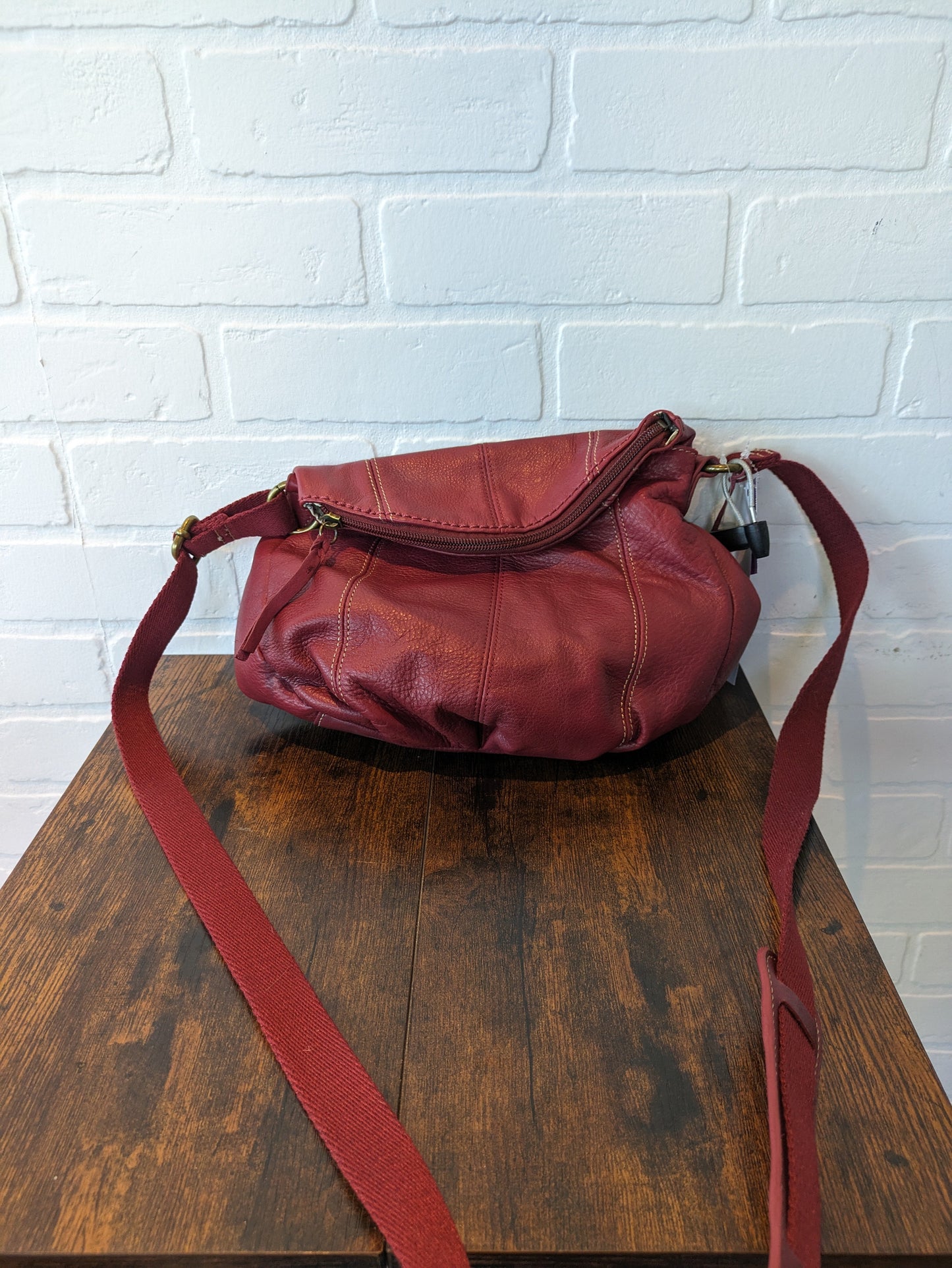 Handbag Leather The Sak, Size Medium