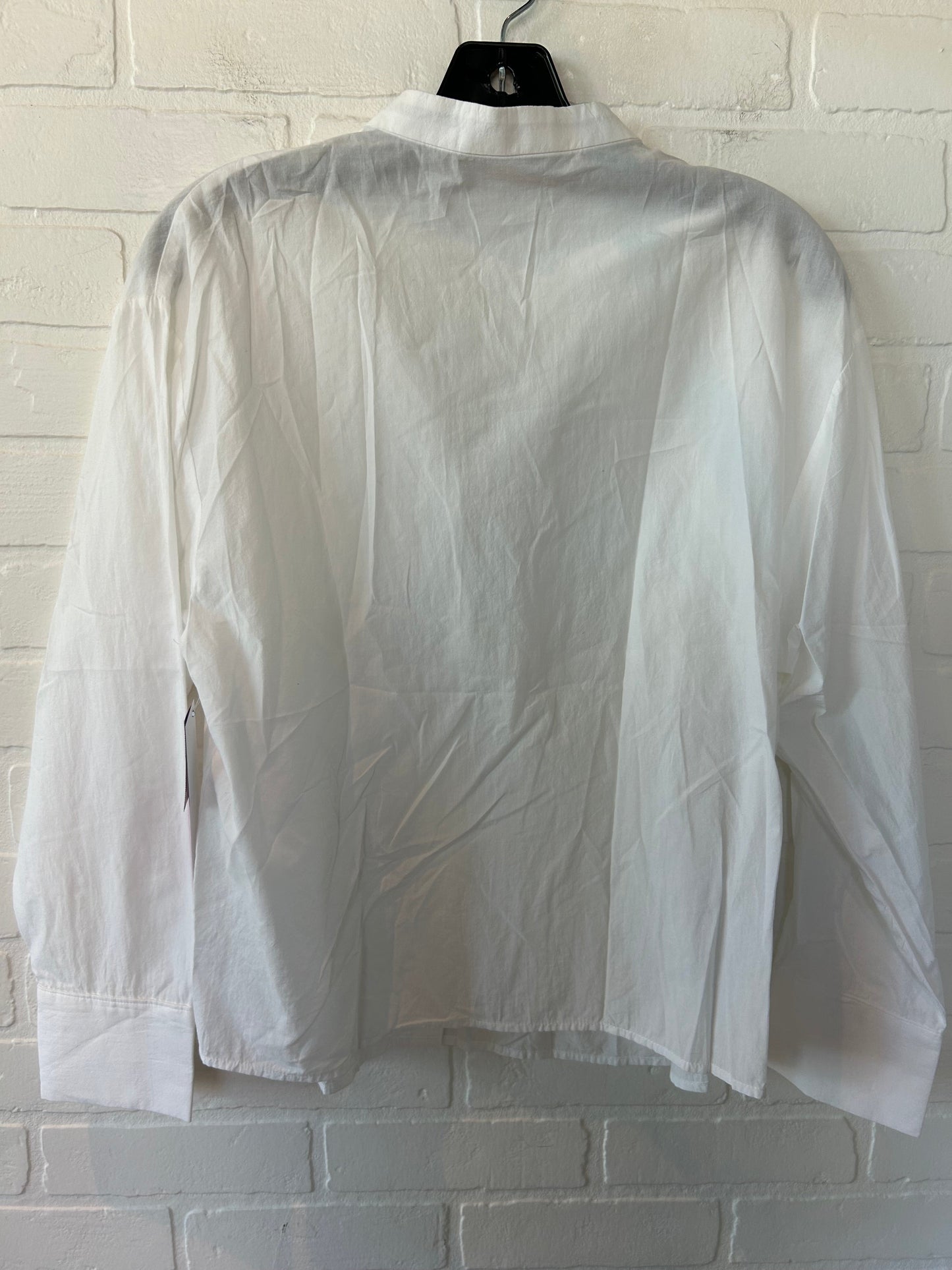 White Blouse Long Sleeve Mng, Size Xs