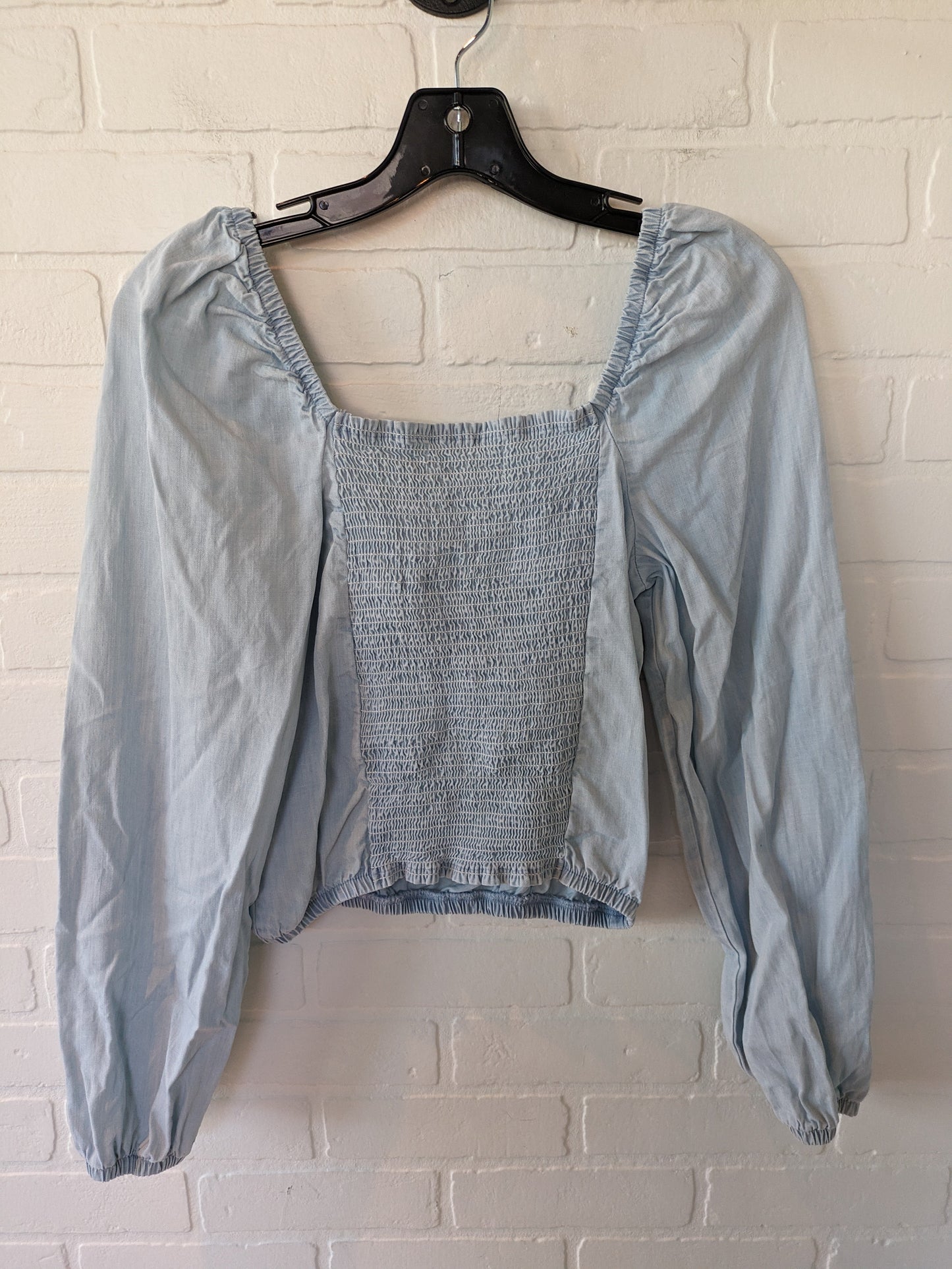 Blue Blouse Long Sleeve Cloth & Stone, Size S