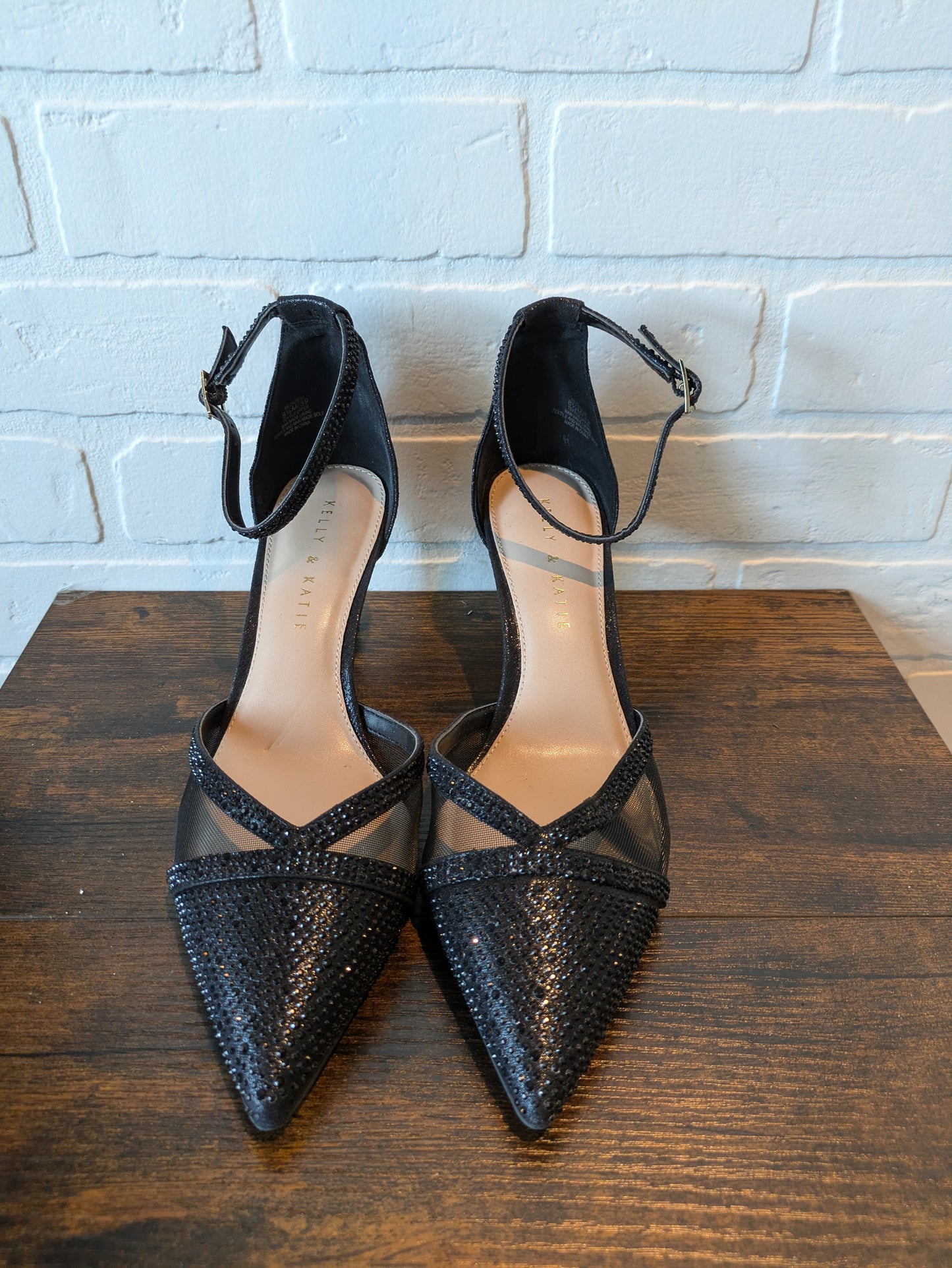 Black Shoes Heels Stiletto Kelly And Katie, Size 8.5