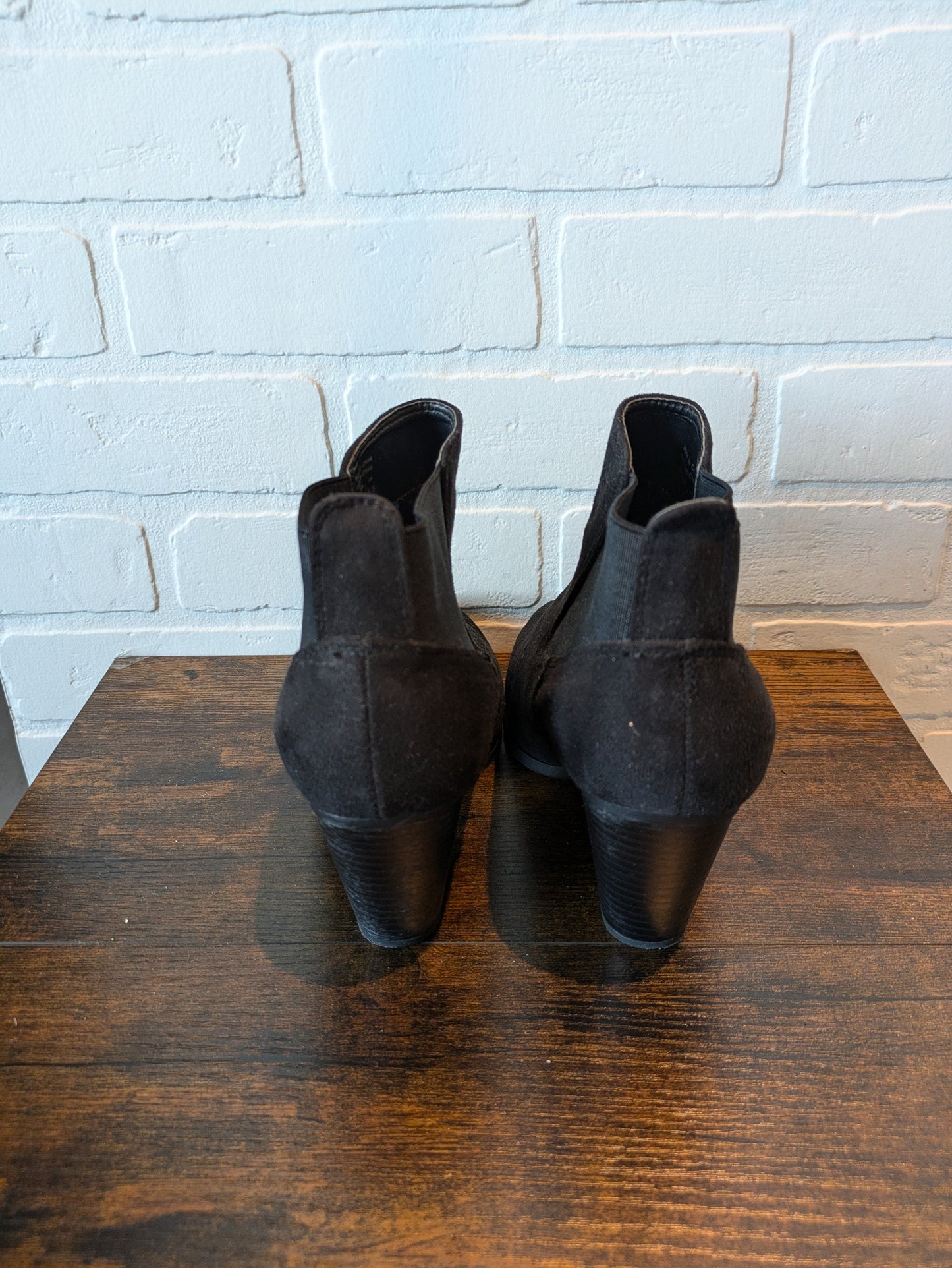 Black Boots Ankle Heels Call It Spring, Size 8
