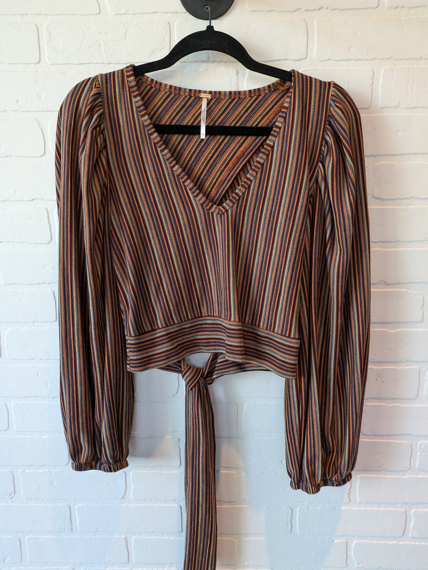 Striped Pattern Top Long Sleeve Free People, Size Xs