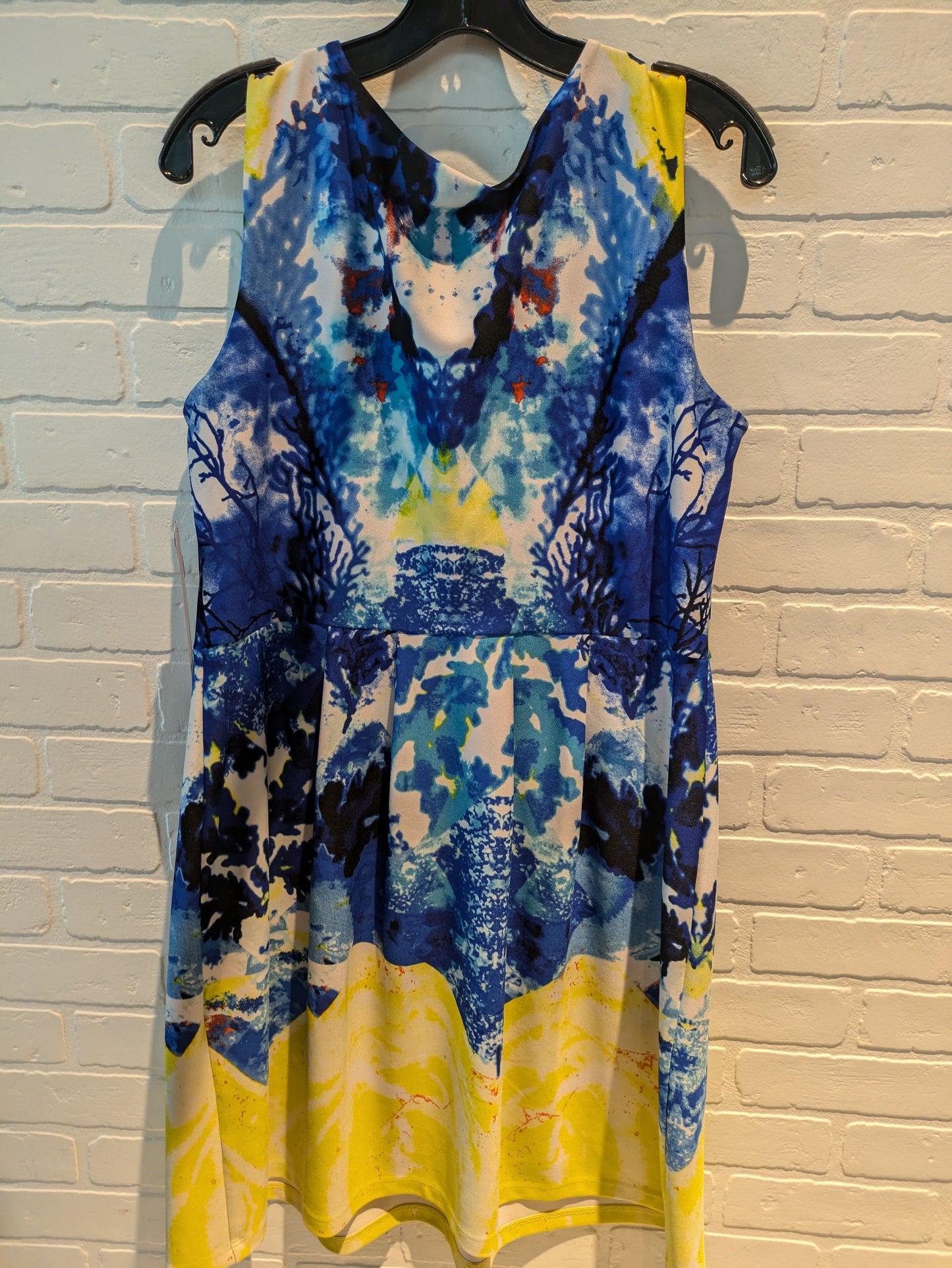 Blue & Yellow Dress Work Cynthia Rowley, Size L