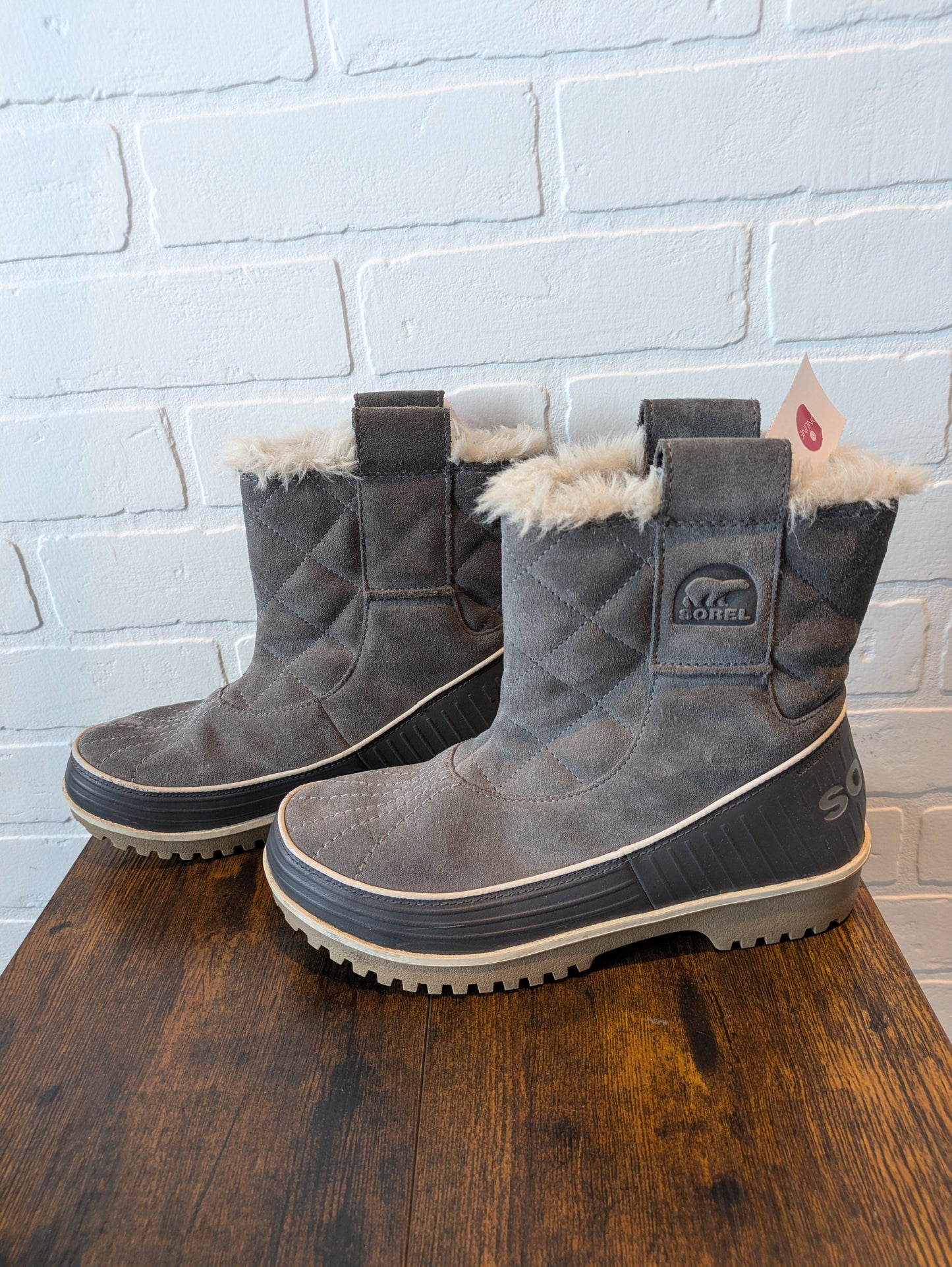 Grey Boots Snow Sorel, Size 8