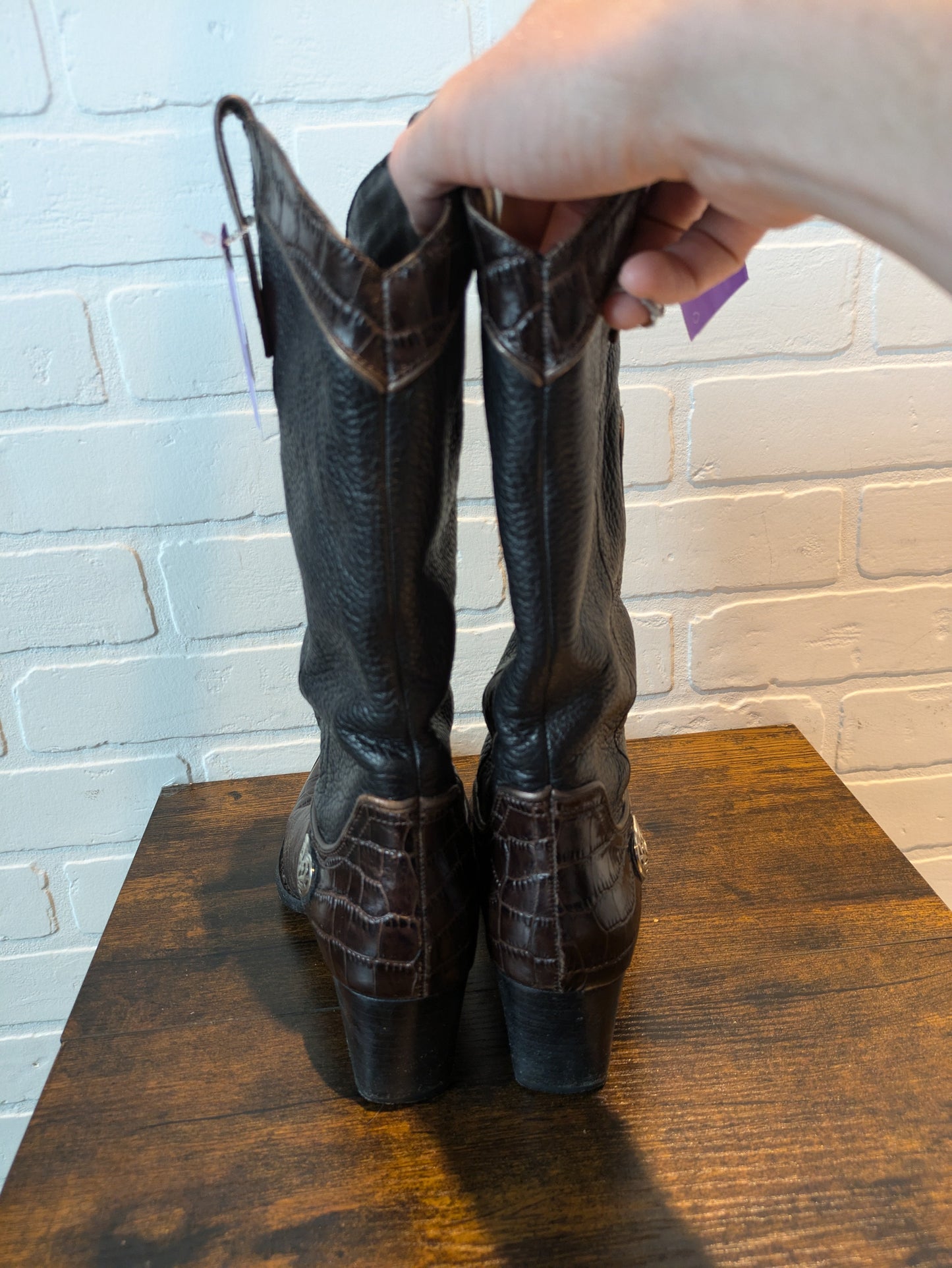 Brown Boots Western Brighton, Size 7.5