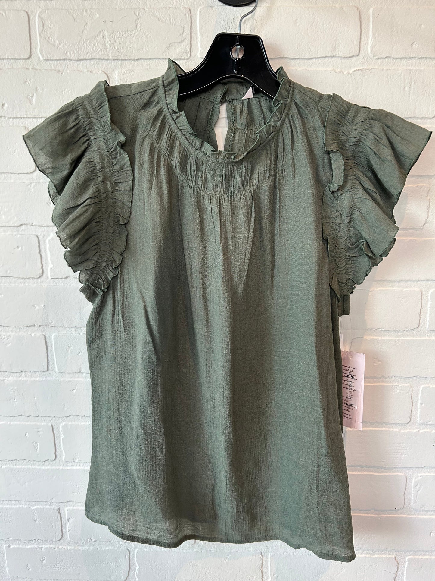 Green Blouse 3/4 Sleeve Nanette By Nanette Lepore, Size M