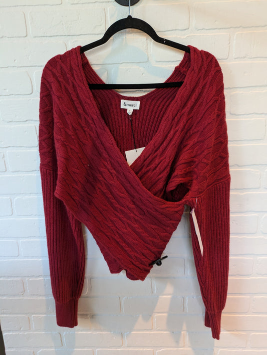 Red Sweater Clothes Mentor, Size S