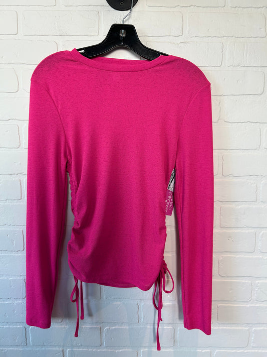 Pink Top Long Sleeve Top Shop, Size S