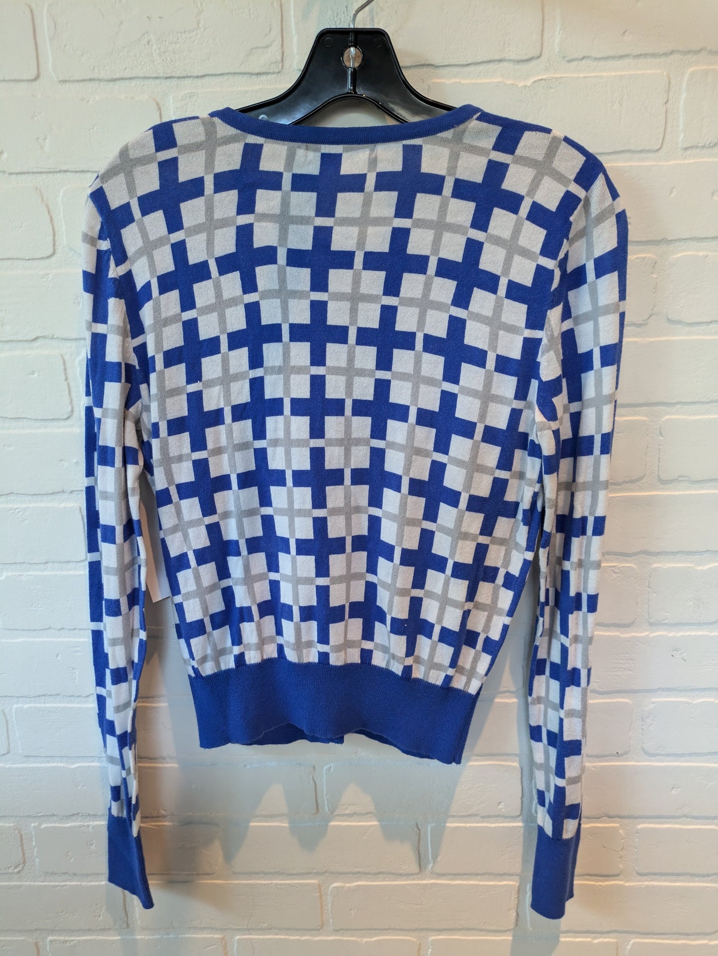 Blue & White Sweater Cardigan Cabi, Size S