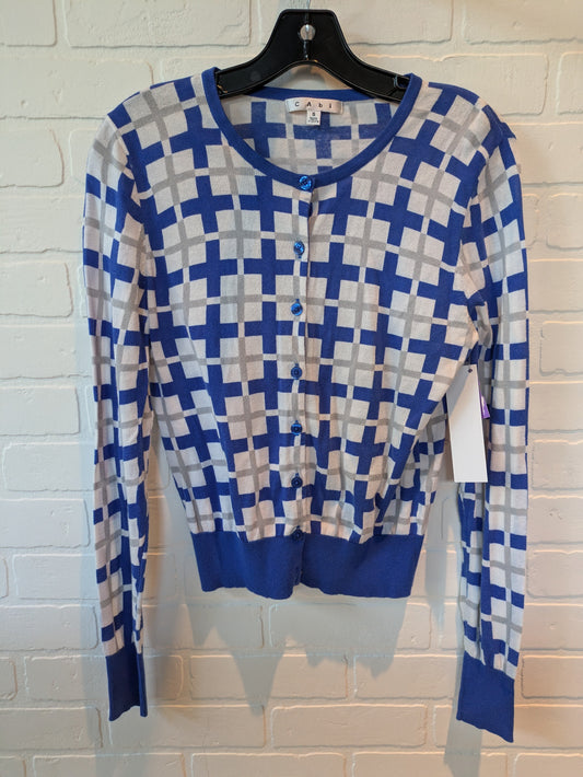 Blue & White Sweater Cardigan Cabi, Size S